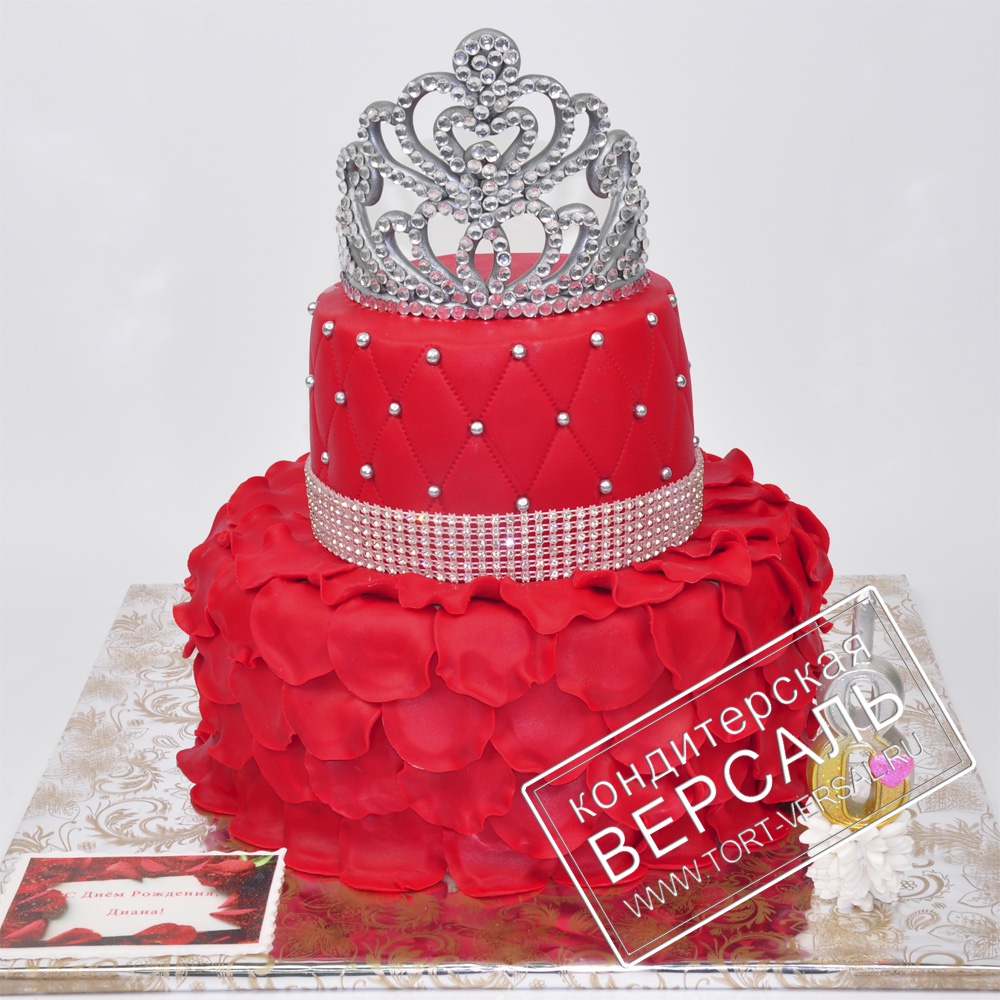 Торт с короной для девочки. Торт с короной для девушки. Красный торт с короной. Торт красного цвета для девочки. Купить торт королев