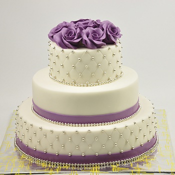  Свадебный торт Фиолетовый розарий