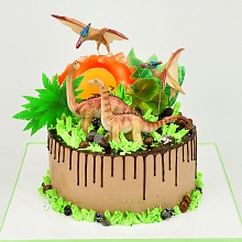 Торт с динозаврами 2D