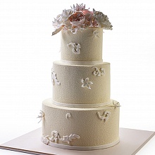 Велюровый свадебный торт №150