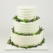 Свадебный трехъярусный торт 102