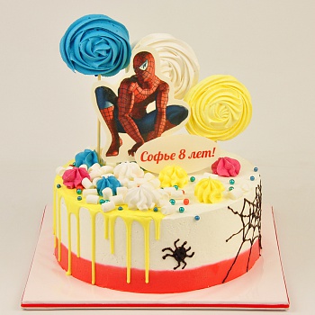  Торт с человеком пауком