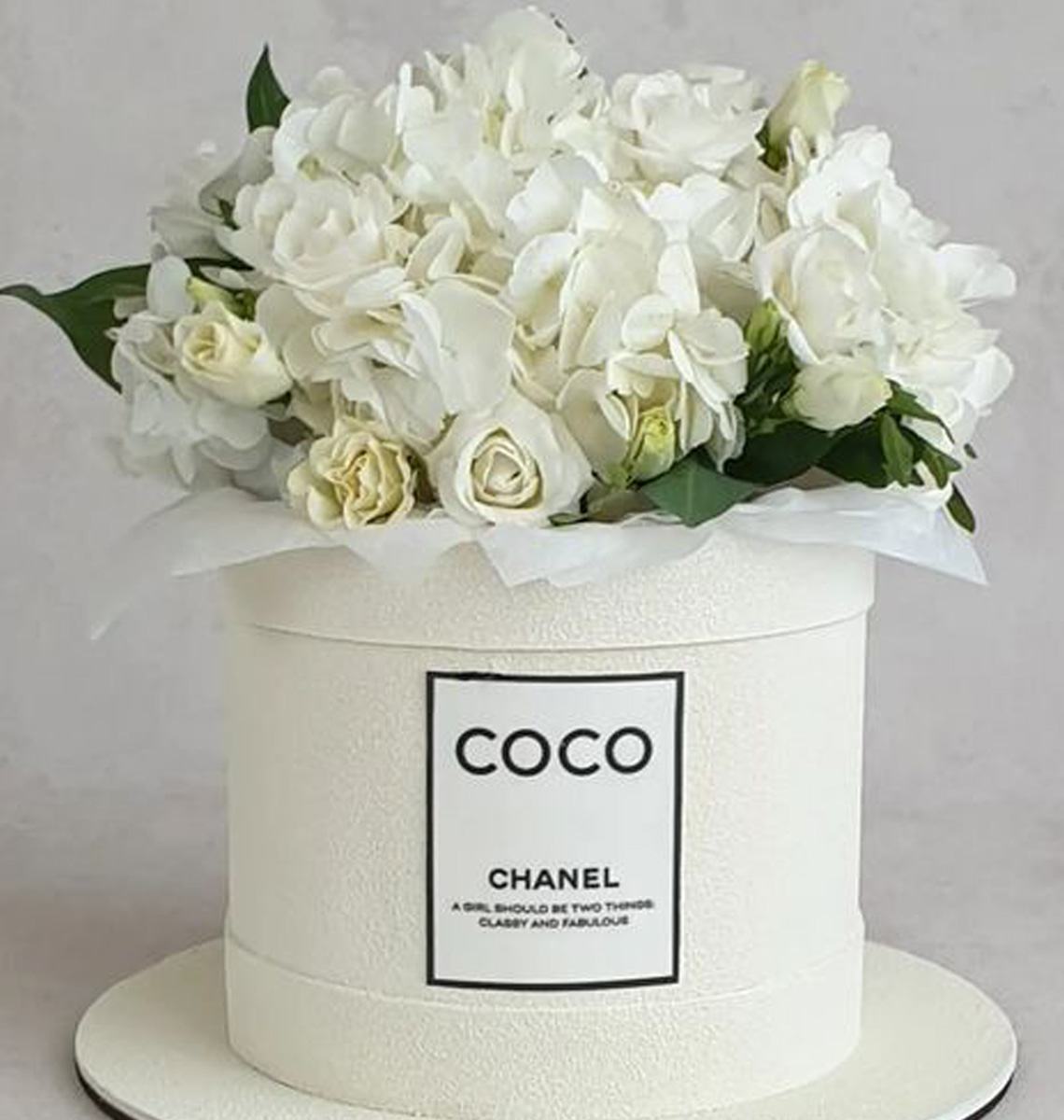 Торт букет в коробке Cосо Chanel